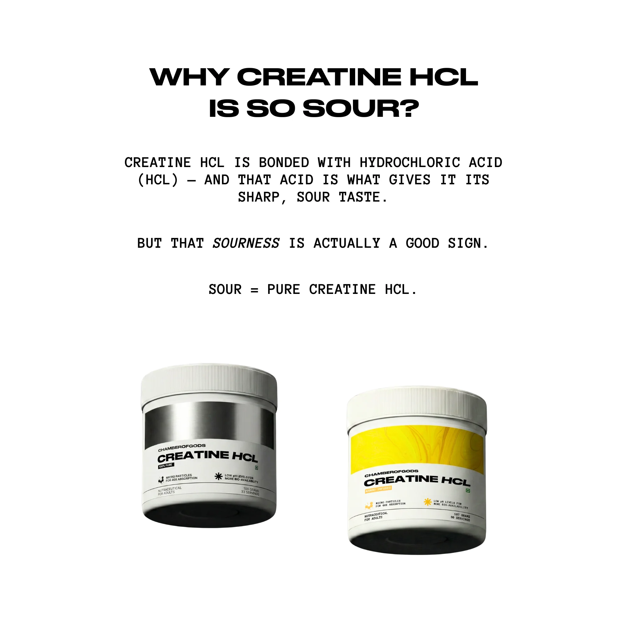 COG Creatine Hcl - 100% Pure | Built Different (90 Servings) - Image 4