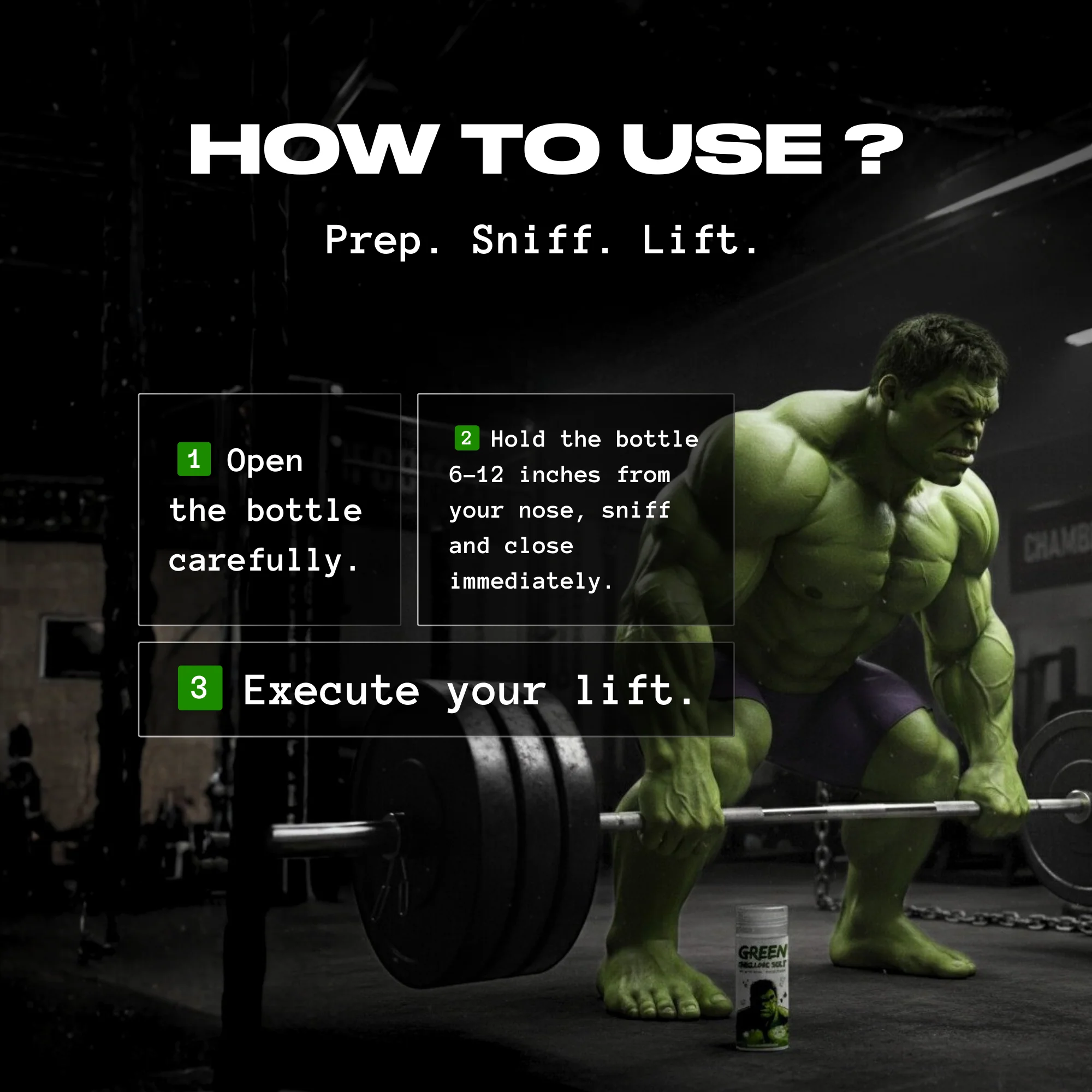 Green Smelling Salt | For Intermediate lifters (Limited Edition) - Image 4
