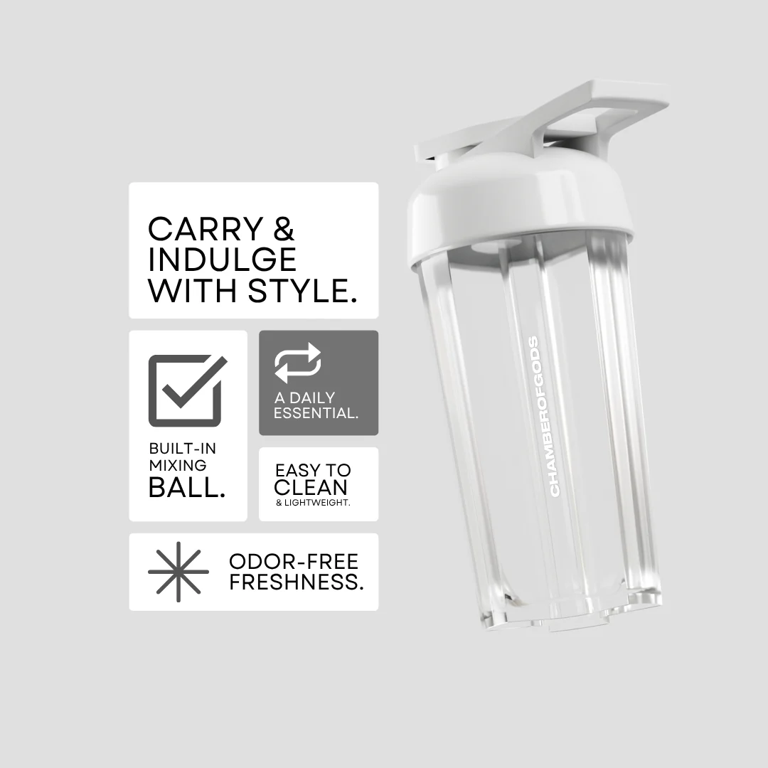 Premium Shaker Bottle for Gym | White, 750ml - Image 3